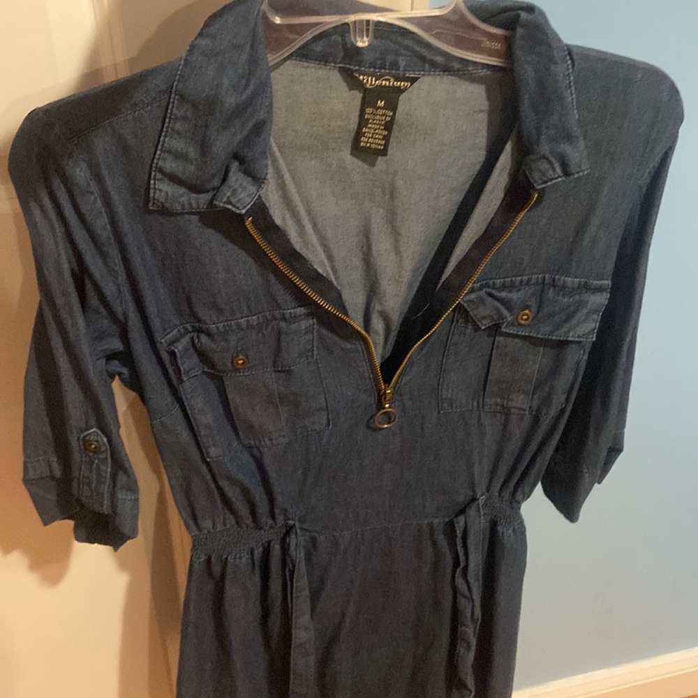 Jean dress.